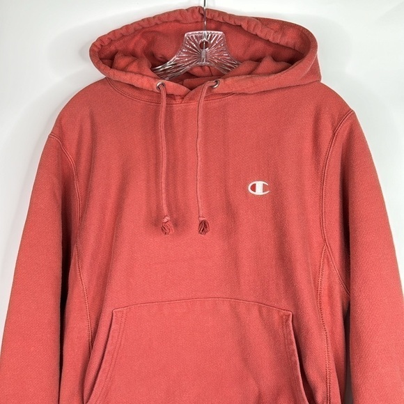 Champion Reverse Weave Pink Hooded Sweatshirt Size Small - Picture 2 of 12